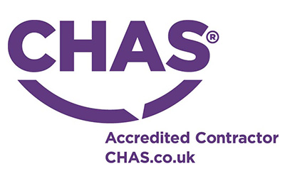 "CHAS" accredited contractor logo